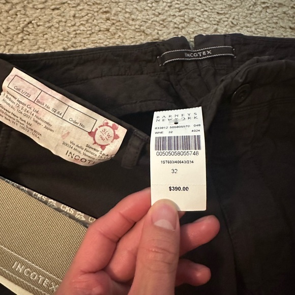 Dark Brown Trousers Incotex Pants from Barney’sBrand new,...